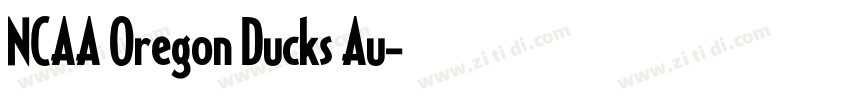 NCAA Oregon Ducks Au字体转换